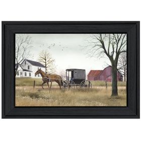 "Goin' to Market" By Billy Jacobs, Ready to Hang Framed Print, Black Frame