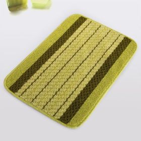 [Olive Stripes] Luxury Home Rugs (15.7 by 23.6 inches)