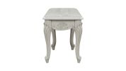 Tuscan Traditional Style End Table made with wood in Silver