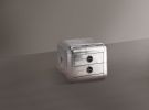 Aluminum 2-Drawer End Table