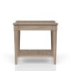 Sand Finished End Table With Storage Drawer