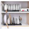 Adjustable Kitchen Pot Rack, Cutting Board, Cutting Board, Pot Cover Storage Rack, Multifunctional Storage Rack, Telescopic Pot Rac0k