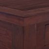 Coffee Table Classical Brown 26.8"x26.8"x11.8" Solid Mahogany Wood