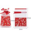 20 Pcs Japanese Style Crane Gift Wrapping Bags Candy Bag Drawstring Bag Gift Wrap Cute Party Favor Supplies