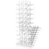 Wine Stand for 40 Bottles Silver Aluminum