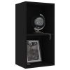 2-Tier Book Cabinet Black 15.7"x11.8"x30.1" Chipboard
