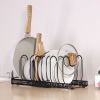 Adjustable Kitchen Pot Rack, Cutting Board, Cutting Board, Pot Cover Storage Rack, Multifunctional Storage Rack, Telescopic Pot Rac0k