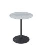 Circa 17.5" End Table with Gray Marble Textured Top