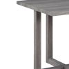 Moseberg 24" Distressed Gray End Table
