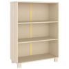 Book Cabinet HAMAR Honey Brown 33.5"x13.8"x44.1" Solid Wood Pine