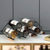 Mecor Countertop Wine Rack, 5 Bottle Tabletop Wine Holder Storage Stand with Stylish Design, Perfect for Home Decor, Bar, Wine Cellar, Basement