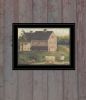 "Stone Barn" By Pam Britton, Ready to Hang Framed Print, Black Frame