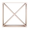 4 Cube Wine Rack, Holds 12-16 Bottles, Classic Style Wine Racks for Bottles, Perfect for Bar, Wine Cellar, Basement, Cabinet, Pantry