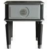 Charcoal and Light Grey End Table with 1 Drawer
