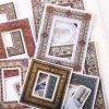 16 Pcs Vintage Paper Picture Frame Stickers Photo Album Border Scrapbooking Supplies for Journal Diary Planner