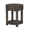 Jonah 20" Light Brown MDF End Table with USB Ports