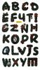 Christmas Alphabet - Hemu Wall Decals Stickers Appliques Home Decor 9.4 BY 16.5 Inches