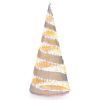 5 Feet Pre-lit Christmas Cone Tree with 300 Warm White and 250 Cold White LED Lights