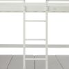 Twin Over Twin Bunk Beds Can be Turn into Upper Bed and Down Desk, Cushion Sets are Free for Kids, Teens, Girls, Boys. White,79''L x 40.9''W x 79''H.