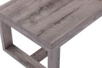 1pc Contemporary End Table Rustic Brown Gray Tan Finish Living Room Wooden Furniture