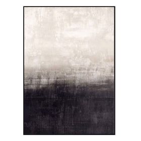 Handmade Abstract Oil Painting Wall Art Modern Black and White Minimalist On Canvas Home Decoration For Living Room No Frame (size: 150X220cm)