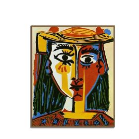 100% Hand Painted  Abstract Oil Painting Wall Art Minimalist Retro Character Picture Canvas Home Decor For Living Room Bedroom No Frame (size: 100X150cm)