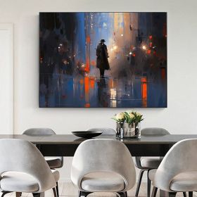 Hand Painted Oil Painting Abstract Portrait Oil Painting On Canvas Original Cityscape Painting Living Room Wall Decor Male Character Painting Extra La (Style: 1, size: 100X150cm)