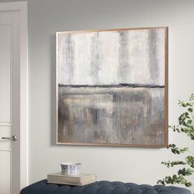 Large Oil Painting Abstract Silver Painting Oversize Art Wall Painting Simple Wall Art Minimalist Abstract Painting Office Decor (size: 150x150cm)