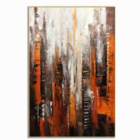 Hand Painted  Red Black White Abstract Oil Painting Minimalist Modern On Canvas Wall Art Decorative For Living Room No Frame (size: 150X220cm)