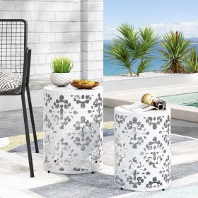 Metal S/2 end table (Color: as Pic)