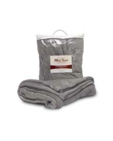 Liberty Bags 8721 Mink Touch Luxury Blanket (Color: Grey, size: OS)
