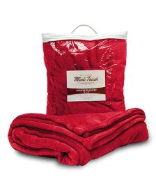 Liberty Bags 8721 Mink Touch Luxury Blanket (Color: Red, size: OS)