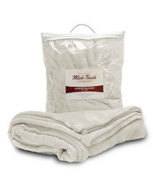 Liberty Bags 8721 Mink Touch Luxury Blanket (Color: CREAM, size: OS)