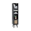 Freestanding 4-Tier 54" Tall Bookcase