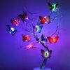 24pcs, 3D LED Butterfly Decoration Night Light Sticker Single And Double Wall Light