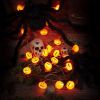 Halloween String Lights LED Pumpkin Jack-o-lanterns Lights Decorative Lights