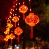 Chinese New Year Led String Lamp Traditional Chinese Knot Red Lantern LED String Light Plug 2023 New Year Decorative Garland