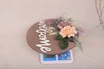 Welcome Sign Welcome Front Door Round Wood Sign Hanging Welcome Sign for Farmhouse porch Spring Welcome Sign Front Door Decoration