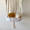 Cat Hammock Vintage Macrame Hanging Cat Beds Tassel Baskets