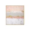 Hand Painted Gold Foil Abstract Oil Painting Wall Art Modern Minimalist Pink Picture Canvas Home Decor For Living Room No Frame