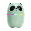 220ML USB Panda Mini Humidifier; 7 Colors LED Aromatherapy Essential Oil Diffuser Spray