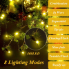 Christmas String Lights for Tree, 6.6FT x 16 Lines Fairy 400 LEDs with Remote Control