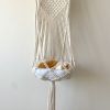 Cat Hammock Vintage Macrame Hanging Cat Beds Tassel Baskets