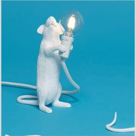 Nordic Creative Resin Mini Animal Mouse Light (Option: White-Standing posture-UK)