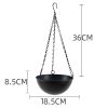 Nordic Metal Hanging Chain Flower Pot Iron Hanging Flower Basket Vase Plant Hanging Planter For Home Garden Balcony Decoration