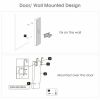 Wall and Door Mounted Mirrored Jewelry Cabinet with Lights