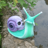1pc Resin Snail Skull Statue, Snail Garden Animal Sculpture, Halloween Skull And Snail Indoor Outdoor Patio Lawn Courtyard Decoration Home Deor