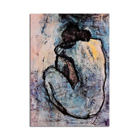 Ha's Art 100% Handmade Abstract Oil Painting Wall Art Modern Minimalist Women Picture Canvas Home Decor For Living Room Bedroom No Frame (size: 150X220cm)