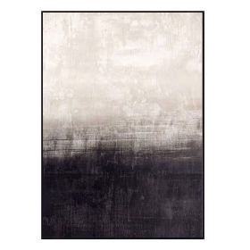 Handmade Abstract Oil Painting Wall Art Modern Black and White Minimalist On Canvas Home Decoration For Living Room No Frame (size: 150X220cm)