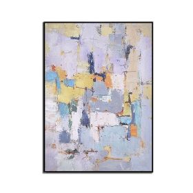 Colorful Geometric Abstract Painting Modern Canvas Poster Minimalist Wall Art Pictures For Living Room Aisle Studio Decor (size: 60X90cm)